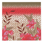 Cube Photo Design de tissu complexe avec motifs floraux (Devant)
