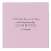 Cube Photo Deuteronomy 31 Do Not Be Afraid, Floral Borders (Devant)
