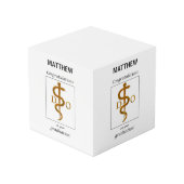Cube Photo Docteur en ostéopathie Diplôme Félicitations (Angle arrière)