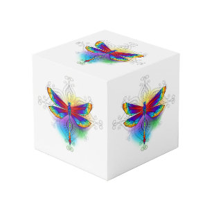 Cube Photo Dragonfly en arc-en-ciel