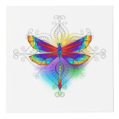 Cube Photo Dragonfly en arc-en-ciel (Devant)