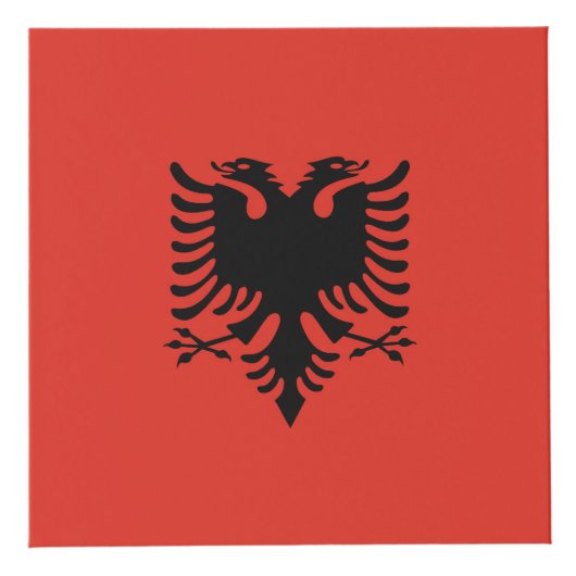 Cube Photo Drapeau albanais (Droite)