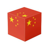 Cube Photo Drapeau chinois (Angle arrière)