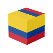 Cube Photo Drapeau Colombie - Bandera De Colombia (Angle arrière)