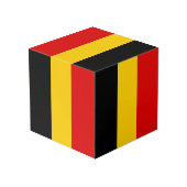 Cube Photo Drapeau de Belgique (Angle arrière)