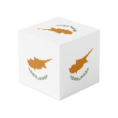 Cube Photo Drapeau de Chypre (Angle arrière)