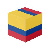 Cube Photo Drapeau de Colombie (Angle arrière)