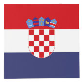 Cube Photo Drapeau de Croatie (Droite)