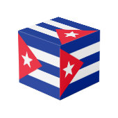 Cube Photo Drapeau de Cuba (Angle arrière)