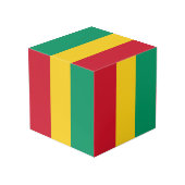 Cube Photo Drapeau de Guinée (Angle arrière)