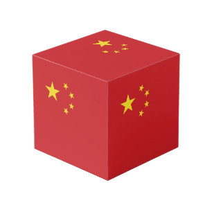 Cube Photo Drapeau de la Chine