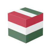 Cube Photo drapeau de la Hongrie (Angle arrière)
