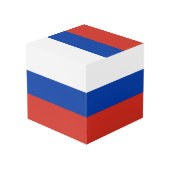 Cube Photo Drapeau de la Russie (Angle arrière)