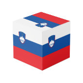 Cube Photo Drapeau de la Slovénie (Angle arrière)