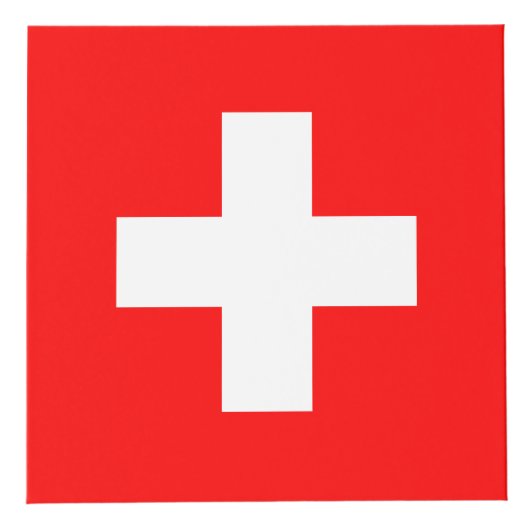 Cube Photo Drapeau de la Suisse (Devant)