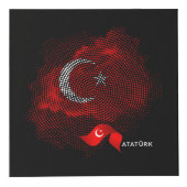 Cube Photo Drapeau de la Turquie (Devant)