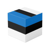 Cube Photo Drapeau de l'Estonie (Angle arrière)