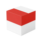 Cube Photo Drapeau de l'Indonésie (Angle arrière)