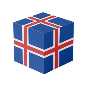 Cube Photo Drapeau de l'Islande