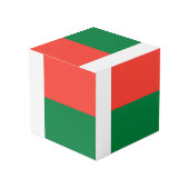 Cube Photo Drapeau de Madagascar (Angle arrière)