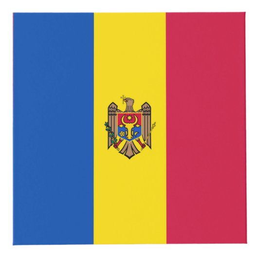 Cube Photo Drapeau de Moldavie (Devant)