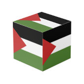 Cube Photo Drapeau de Palestine (Angle devant)