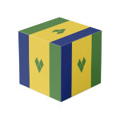 Cube Photo Drapeau de Saint-Vincent-et-les Grenadines (Angle arrière)