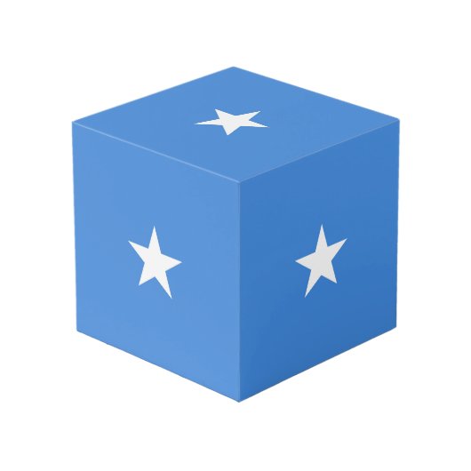Cube Photo Drapeau de Somalie (Angle devant)