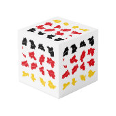 Cube Photo Drapeau des États allemands (Angle arrière)
