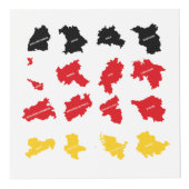 Cube Photo Drapeau des États allemands (Devant)