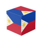 Cube Photo drapeau des Philippines (Angle arrière)