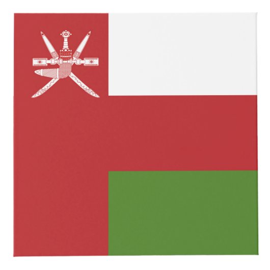 Cube Photo Drapeau d'Oman (Droite)