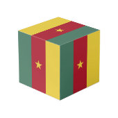 Cube Photo drapeau du Cameroun (Angle arrière)