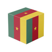 Cube Photo drapeau du Cameroun (Angle devant)