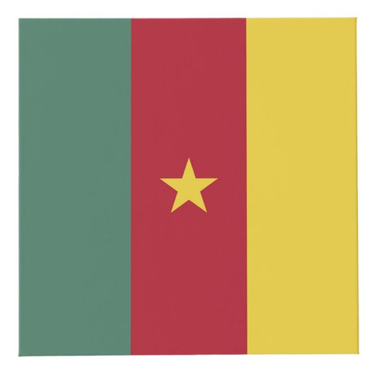 Cube Photo drapeau du Cameroun (Devant)