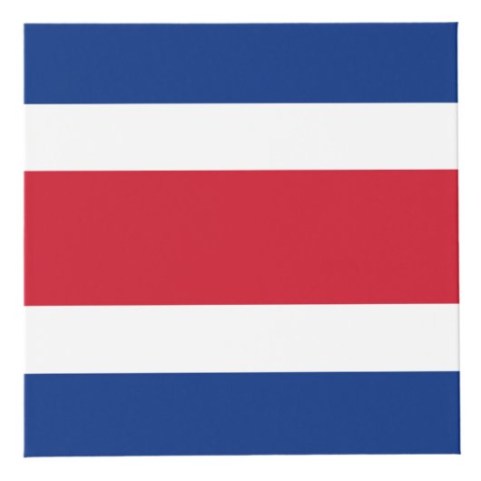 Cube Photo Drapeau du Costa Rica (Devant)