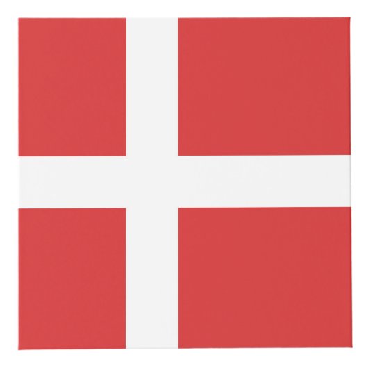Cube Photo Drapeau du Danemark (Devant)