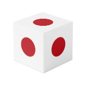 Cube Photo Drapeau du Japon (Angle arrière)