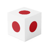 Cube Photo Drapeau du Japon (Angle devant)