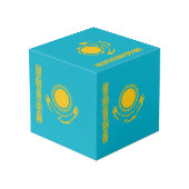 Cube Photo Drapeau du Kazakhstan (Angle arrière)