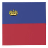 Cube Photo Drapeau du Liechtenstein (Droite)