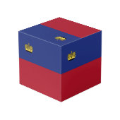 Cube Photo Drapeau du Liechtenstein (Angle arrière)