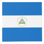 Cube Photo Drapeau du Nicaragua (Devant)