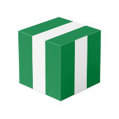Cube Photo Drapeau du Nigeria (Angle arrière)