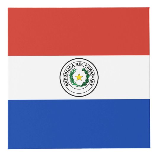 Cube Photo Drapeau du Paraguay (Droite)