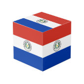 Cube Photo Drapeau du Paraguay (Angle devant)