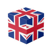 Cube Photo Drapeau du Royaume-Uni (Angle devant)