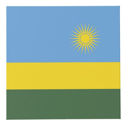 Cube Photo Drapeau du Rwanda (Droite)