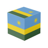 Cube Photo Drapeau du Rwanda (Angle devant)