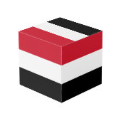 Cube Photo Drapeau du Yémen (Angle arrière)
